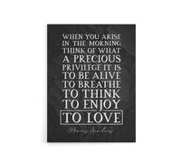 Artery8 Inspirational Quote Marcus Aurelius Canvas Wall Art Print in Grey | Size: W18" x H24" Artery8 Grey W18" x H24"