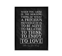 Artery8 Inspirational Quote Marcus Aurelius Framed Canvas Wall Art Print in Grey | Size: W18" x H24" Artery8 Grey W18" x H24"
