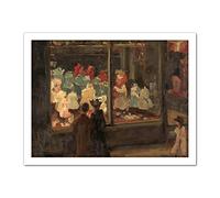 Artery8 Isaac Israels Clothing Shop Window Picture Artwork Framed Wall Art Print 18X24 Inch