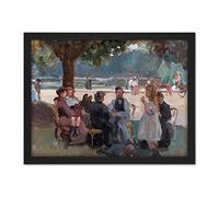 Artery8 Isaac Israels In The Bois De Boulogne Near Paris Artwork Framed Wall Art Print 18X24 Inch