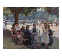 Artery8 Isaac Israels In The Bois De Boulogne Near Paris Large Wall Art Poster Print Thick Paper 18X24 Inch