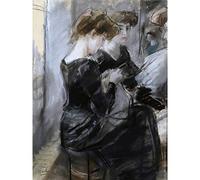 Artery8 Isaac Israels Modistenatelier Woman Portrait Large Wall Art Poster Print Thick Paper 18X24 Inch