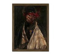 Artery8 Isaac Israels Portrait Of A Wounded Knil Soldier Artwork Framed Wall Art Print 18X24 Inch