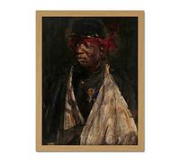 Artery8 Isaac Israels Portrait Of A Wounded Knil Soldier Artwork Framed Wall Art Print 18X24 Inch