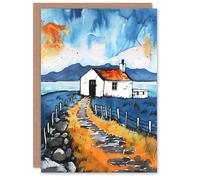 Artery8 Isle Harris White Cottage Scotland Seaside Blank For Him Or Her Art New Home Card