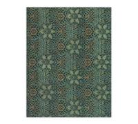 Artery8 Ispahan Pattern Arabesque Textile Vintage Wall Art Print Morris in Blue | Size: W18" x H24" Artery8 Blue W18" x H24"