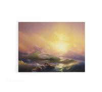Artery8 Ivan Aivazovsky The Ninth Wave Canvas Wall Art Print | Size: W24" x H32" Artery8 Multicolor W24" x H32"