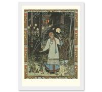Artery8 Ivan Bilibin Illustration Fairy Tale Vasilisa Beautiful 1990 Artwork Framed Wall Art Print A4