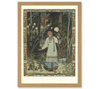 Artery8 Ivan Bilibin Illustration Fairy Tale Vasilisa Beautiful 1990 Artwork Framed Wall Art Print A4