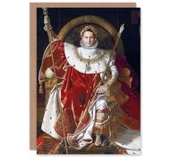Artery8 J A D Ingres Napoleon I on His Imperial Throne Personalised Art Greeting Card