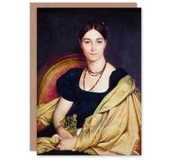 Artery8 J A D Ingres Portrait of Madame Duvaucey Blank Art Greeting Card