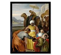 Artery8 Jacob De Wit Saint Philip Baptizes Eunuch Painting Art Print Framed Poster Wall Decor 12x16 inch