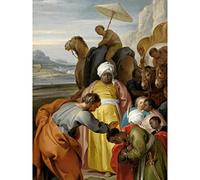 Artery8 Jacob De Wit Saint Philip Baptizes Eunuch Painting Premium Wall Art Canvas Print 18X24 Inch