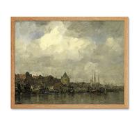 Artery8 Jacob Maris The Schreierstoren On Outside Painting Art Print Framed Poster Wall Decor 12x16 inch