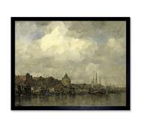Artery8 Jacob Maris The Schreierstoren On Outside Painting Art Print Framed Poster Wall Decor 12x16 inch