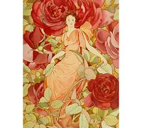 Artery8 Jacques Dream Roses With Madrigals Painting Premium Wall Art Canvas Print 18X24 Inch