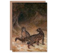 Artery8 Jacques Laurent Agasse Art Card Two Clouded Leopards