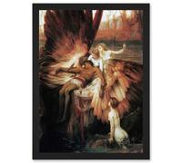 Artery8 James Mourning For Icarus Myth Greek Wings Painting Artwork Framed Wall Art Print A4