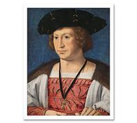 Artery8 Jan Gossaert Floris Van Egmond Count Buren Leerdam Art Print Framed Poster Wall Decor 12x16 inch