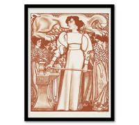 Artery8 Jan Toorop Framed Wall Art Print Work For Women Exhibition Poster - A4 Size