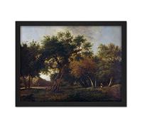 Artery8 Jan Van Kessel View In The Woods Painting Artwork Framed Wall Art Print 18X24 Inch