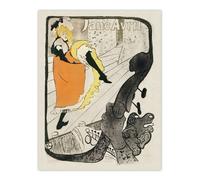 Artery8 Jane Avril Can Can Dancer Vintage Wall Art Print Toulouse Lautrec | Size: W12" x H16" Artery8 Multicolor W12" x H16"