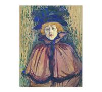 Artery8 Jane Avril Portrait with Hat Vintage Wall Art Print Lautrec | Size: W12" x H16" Artery8 Multicolor W12" x H16"