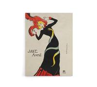 Artery8 Jane Avril Snake Dress Portrait Canvas Wall Art Print Vintage : Artwork by Lautrec 12x16 Chic design with Parisian flair sophisticated accent for bedroom office or living room