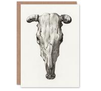 Artery8 Jean Bernard Art Card Skull of a Cow Pencil Drawing