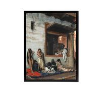 Artery8 Jean Leon Gerome Slave Market Women Framed Canvas Wall Art Print | Size: W18" x H24" Artery8 Multicolor W18" x H24"