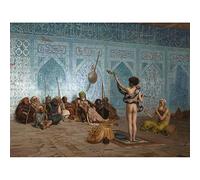 Artery8 Jean Leon Gerome Snake Charmer Painting Unframed Wall Art Print Poster Home Decor Premium