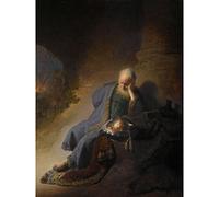 Artery8 Jeremiah Lamenting The Destruction Of Jerusalem Large XL Wall Art Canvas Print