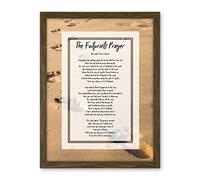 Artery8 Jesus Lord Footprints In The Sand Poem Inspirational Artwork Framed Wall Art Print 18X24 Inch