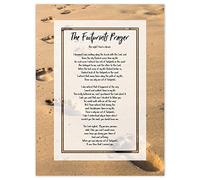 Artery8 Jesus Lord Footprints In The Sand Poem Inspirational Large Wall Art Poster Print Thick Paper 18X24 Inch