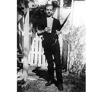 Artery8 JFK Kennedy Assassin Harvey Oswald Backyard Photo Unframed Wall Art Print Poster Home Decor Premium