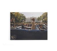 Artery8 JFK Kennedy Emperor Haile Selassie Parade Canvas Wall Art Print | Size: W18" x H24" Artery8 Multicolor W18" x H24"