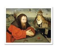 Artery8 Jheronimus Bosch Temptation Of St Anthony Painting Art Print Framed Poster Wall Decor 12x16 inch