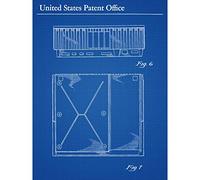 Artery8 Jobs Personal Computer 1983 PC Retro Patent Plan Premium Wall Art Canvas Print 18X24 Inch