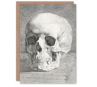 Artery8 Johan Thomas Lundbye Personalised Art Card Human Skull Front View