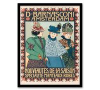 Artery8 Johann Georg van Caspel Framed Wall Art Barnasconi Clothes Advert | Size: A4 Artery8 Multicolor A4