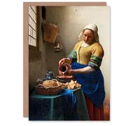 Artery8 Johannes Vermeer Art Card The Milkmaid Portrait