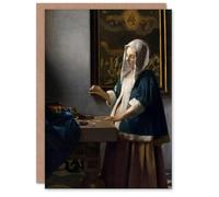 Artery8 Johannes Vermeer Art Card Woman Holding a Balance