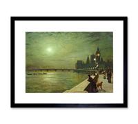 Wee Blue Coo John Atkinson Grimshaw Reflections On Thames 1880 Framed Wall Art Print