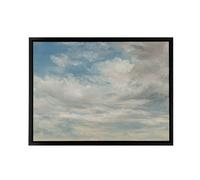 Artery8 John Constable Clouds Framed Canvas Wall Art Print in Blue | Size: W24" x H32" Artery8 Blue W24" x H32"