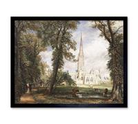 Artery8 John Constable Salisbury Cathedral From The Bishop's Garden Framed Art | Size: W12" x H16" Artery8 Multicolor W12" x H16"
