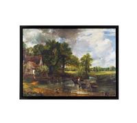 Artery8 John Constable The Hay Wain Framed Canvas Wall Art Print | Size: W18" x H24" Artery8 Multicolor W18" x H24"