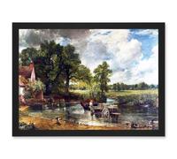 John Constable The Hay Wain Old Master Painting Artwork Framed Wall Art Print A4 Artery8 Black One Size