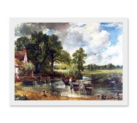 John Constable The Hay Wain Old Master Painting Artwork Framed Wall Art Print A4 Artery8 White One Size