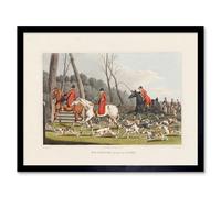 Artery8 John Heaviside Clark Fox Hunting Into Cover Art Print Framed Poster Wall Decor 12x16 inch