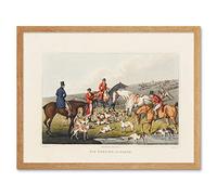Artery8 John Heaviside Clark Fox Hunting The Death Art Print Framed Poster Wall Decor 12x16 inch